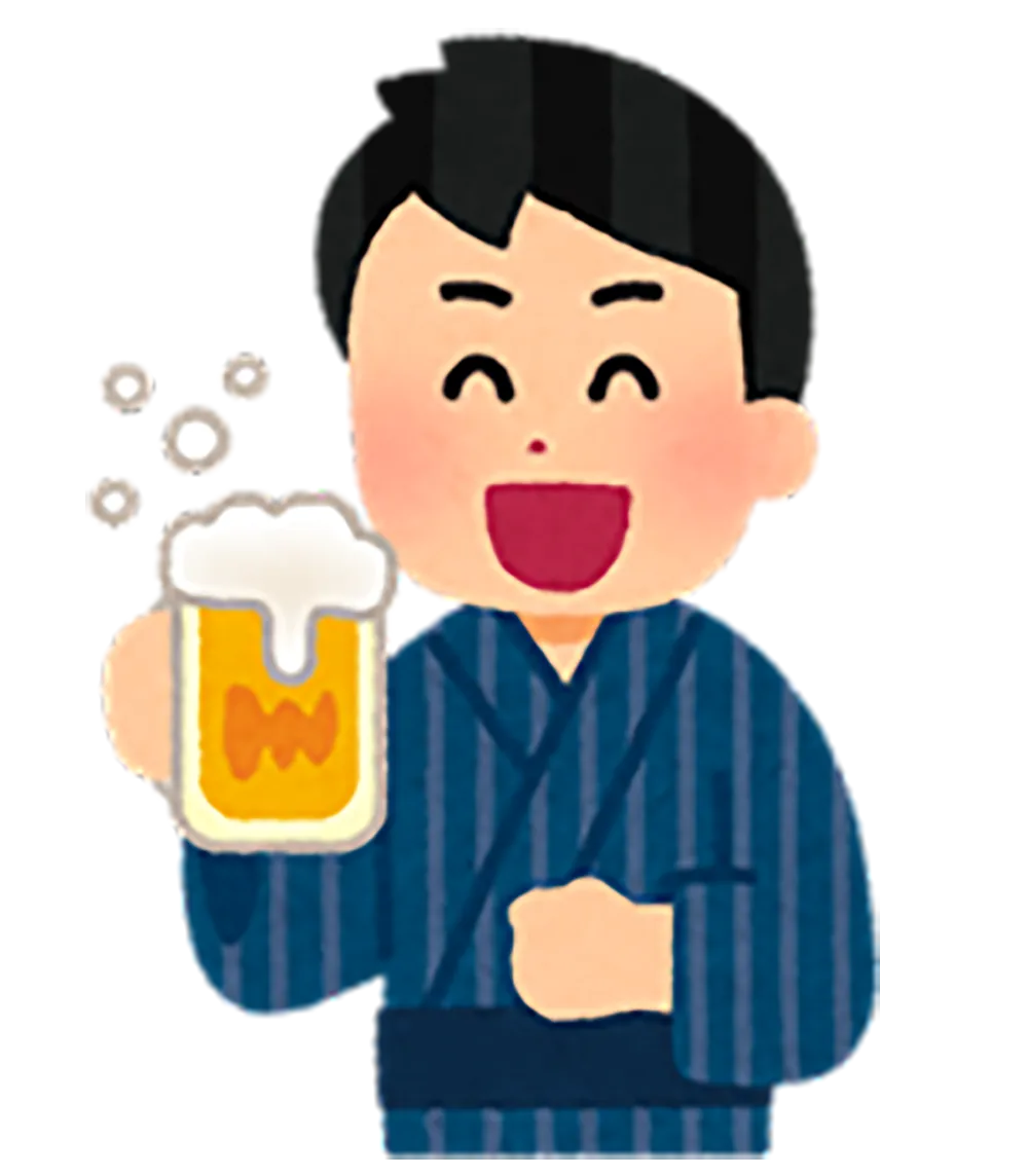 飲酒する様子